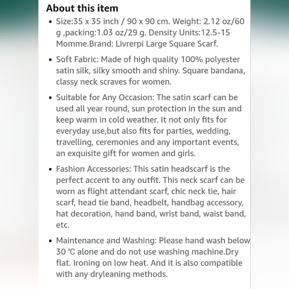 NEW silk feeling skull 35x35 Scarf, Headwear - Picture 2 of 4